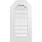 Ekena Millwork Octagonal Top Surface Mount PVC Gable Vent: Functional, w/ 3-1/2"W x 1"P Standard Frame, 16"W x 30"H GVPOT16X3001SF - alternate 1